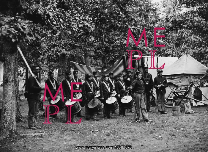 : US Civil War. The Drum corps of the 93rd New : US Civil War. The Drum corps of the 93rd New