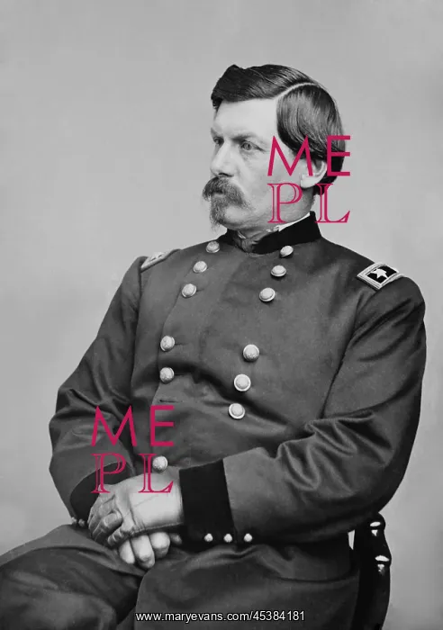 : US Civil War General, George McClellan, in : US Civil War General, George McClellan, in