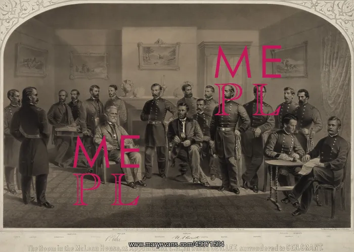 : US Civil War. General Robert E. Lee surrendered : US Civil War. General Robert E. Lee surrendered