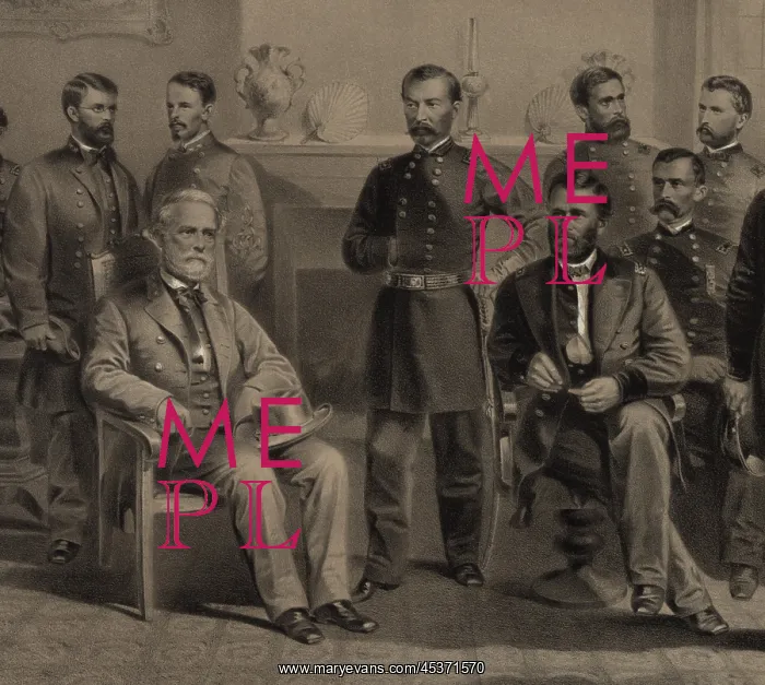 : US Civil War. General Robert E. Lee surrendered : US Civil War. General Robert E. Lee surrendered