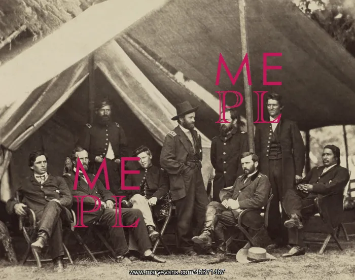 : US Civil War. General Ulysses Grant and his : US Civil War. General Ulysses Grant and his