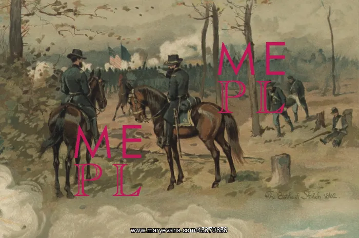 : US Civil War. Memorial poster, Grant from : US Civil War. Memorial poster, Grant from