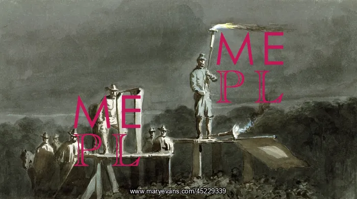 : The Civil War. Night signalling by torches ? : The Civil War. Night signalling by torches ?