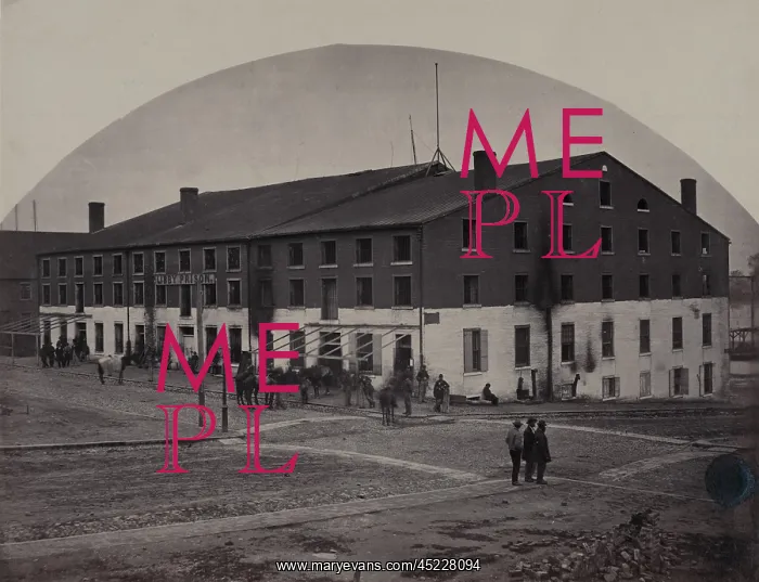 : The Civil War, north side of Libby Prison, ? : The Civil War, north side of Libby Prison, ?