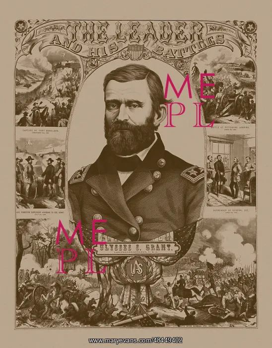 : Civil War poster of General Ulysses S. Grant : Civil War poster of General Ulysses S. Grant