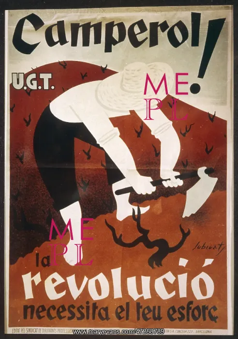 : CIVIL WAR POSTER / PEASANT : CIVIL WAR POSTER / PEASANT