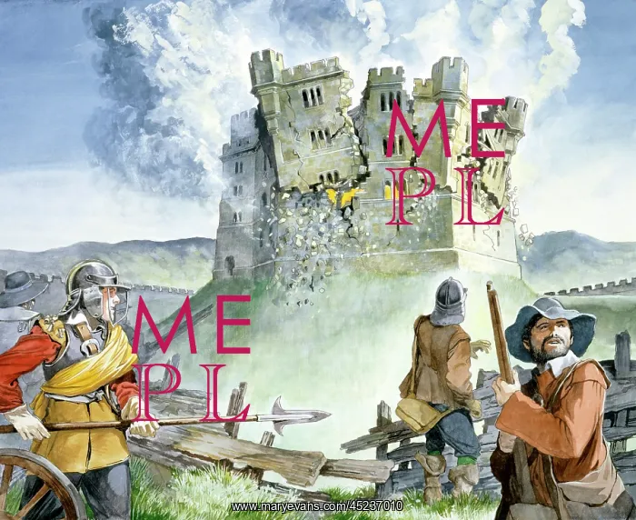 : Civil War siege at Old Wardour Castle : Civil War siege at Old Wardour Castle