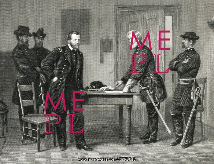 : US Civil War. Surrender at Appomattox. Conjectural : US Civil War. Surrender at Appomattox. Conjectural