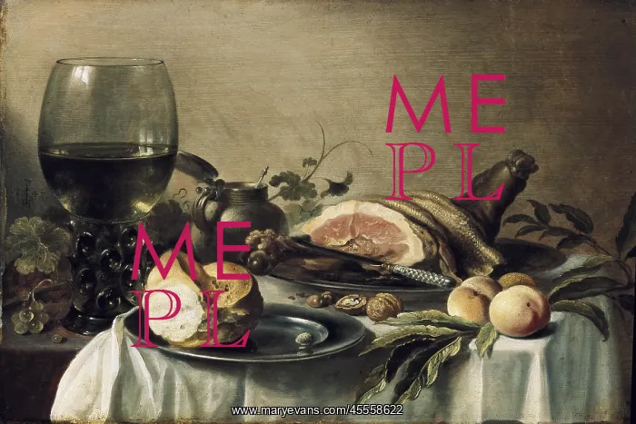 : CLAESZ, Pieter (1597-1661). Breakfast with Ham : CLAESZ, Pieter (1597-1661). Breakfast with Ham