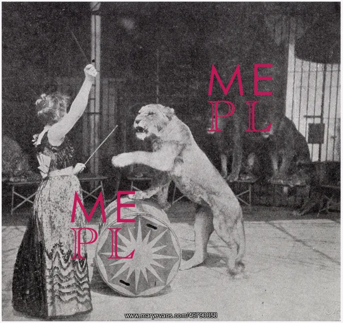: Claire Heliot, lion tamer : Claire Heliot, lion tamer