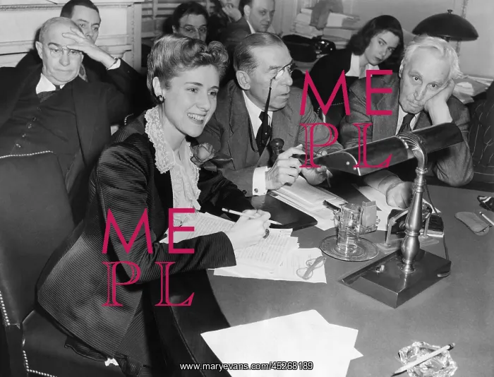: Clara Booth Luce, during Lend Lease bill extension : Clara Booth Luce, during Lend Lease bill extension