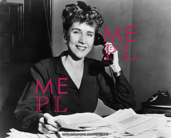: Clare Booth Luce at desk, ca. 1947. She did not : Clare Booth Luce at desk, ca. 1947. She did not