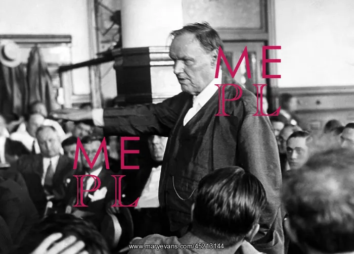 : Clarence Darrow making his argument in the ? : Clarence Darrow making his argument in the ?