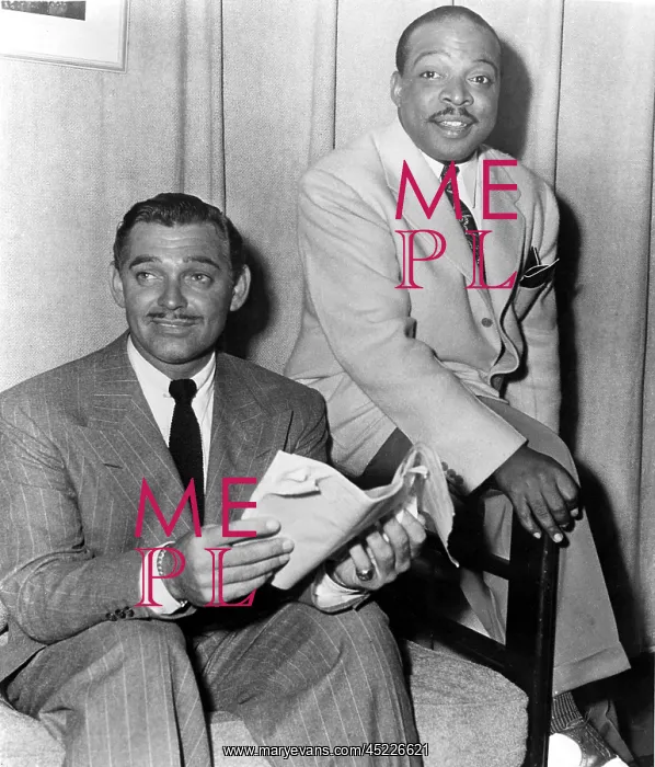 : Clark Gable & Count Basie at COMMAND PERFORMANCE, ? : Clark Gable & Count Basie at COMMAND PERFORMANCE, ?