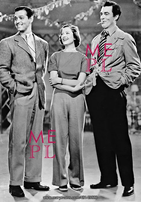 : Clark Gable, Myrna Loy and Gary Cooper, 1935 : Clark Gable, Myrna Loy and Gary Cooper, 1935