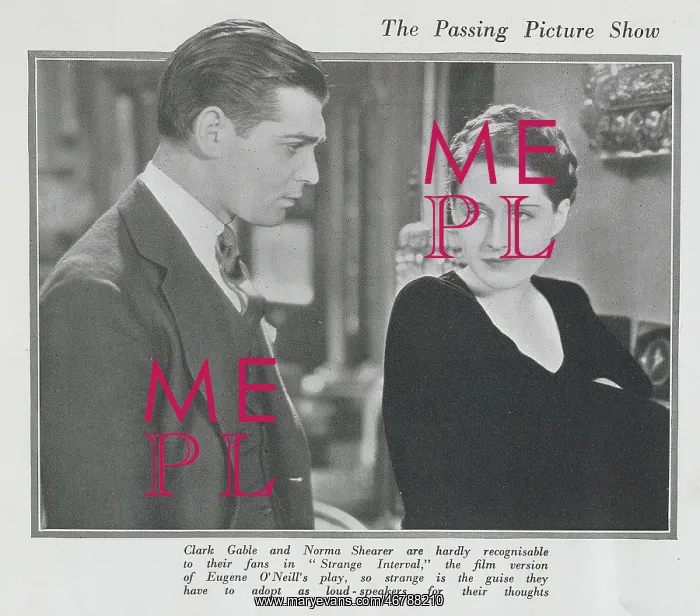 : Clark Gable, Norma Shearer in The Strange Interval : Clark Gable, Norma Shearer in The Strange Interval