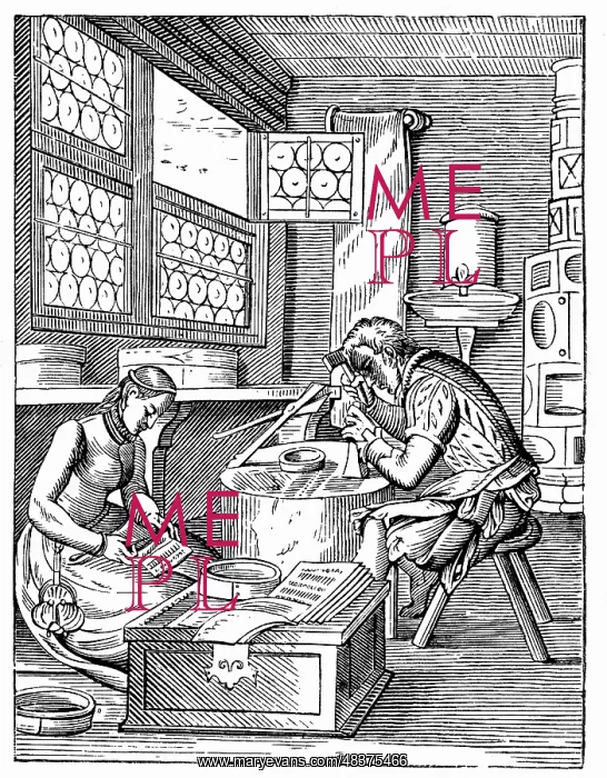 : The Clasp Maker's Workshop. From 16th century : The Clasp Maker's Workshop. From 16th century