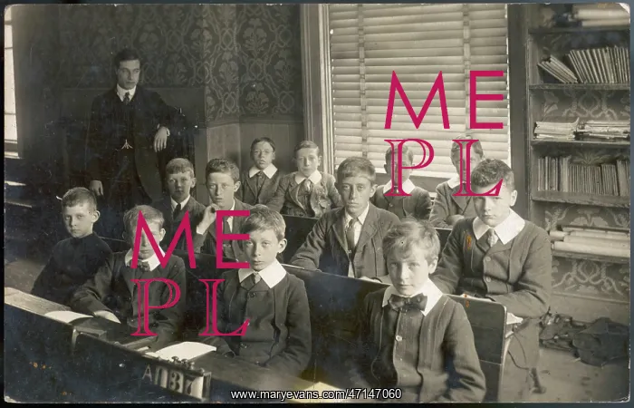 : Class of boys at a school in North London : Class of boys at a school in North London