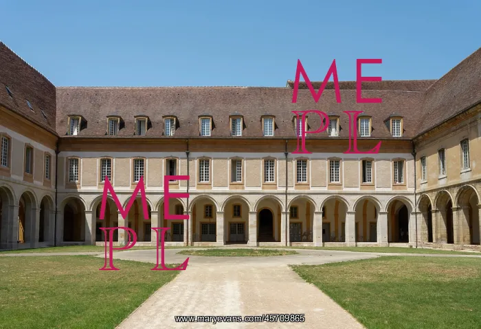: Classical Cloister, Abbaye de Cluny, Cluny, Burgundy, France : Classical Cloister, Abbaye de Cluny, Cluny, Burgundy, France