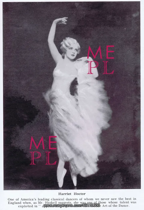  : The classical dancer Harriet Hoctor, 1934