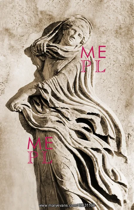 : Classical Greek dancer. Albumen print from ? : Classical Greek dancer. Albumen print from ?