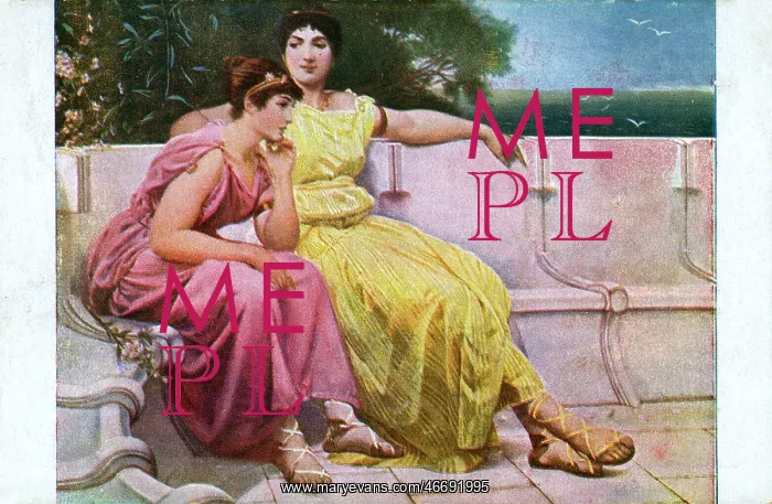 : Two Classical Greek Women in love : Two Classical Greek Women in love