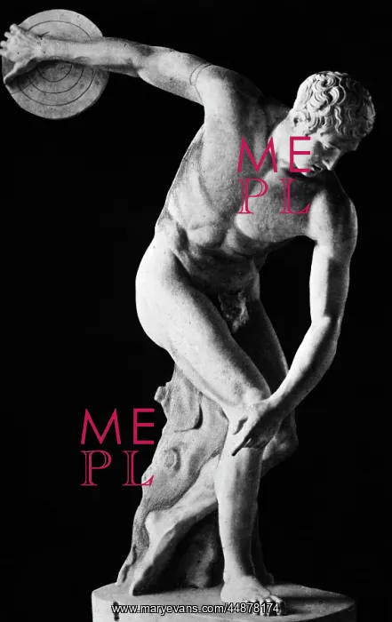 : Classical Nude Figure Discus Thrower : Classical Nude Figure Discus Thrower