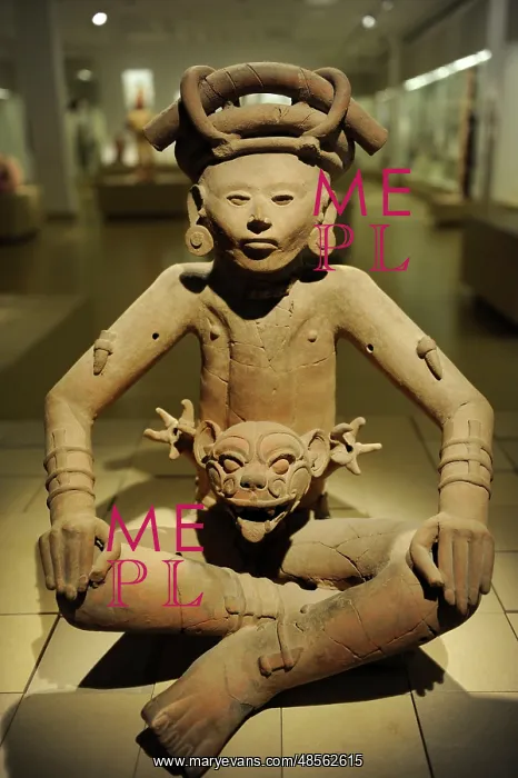 : Classical Veracruz culture. Mexico. Incense burner. Man-Jag : Classical Veracruz culture. Mexico. Incense burner. Man-Jag