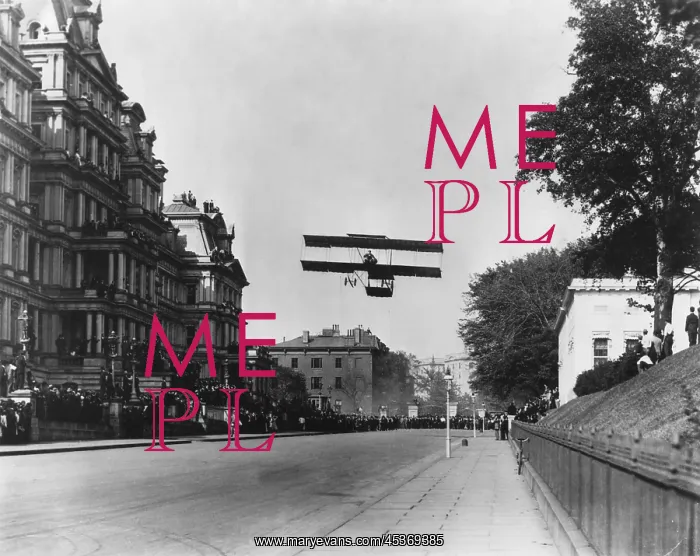 : Claude Graham-White flew his Farman biplane : Claude Graham-White flew his Farman biplane