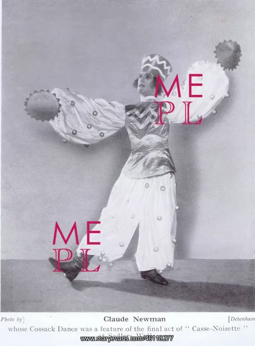 : Claude Newman in his Cossack dance in Casse-Noisette : Claude Newman in his Cossack dance in Casse-Noisette
