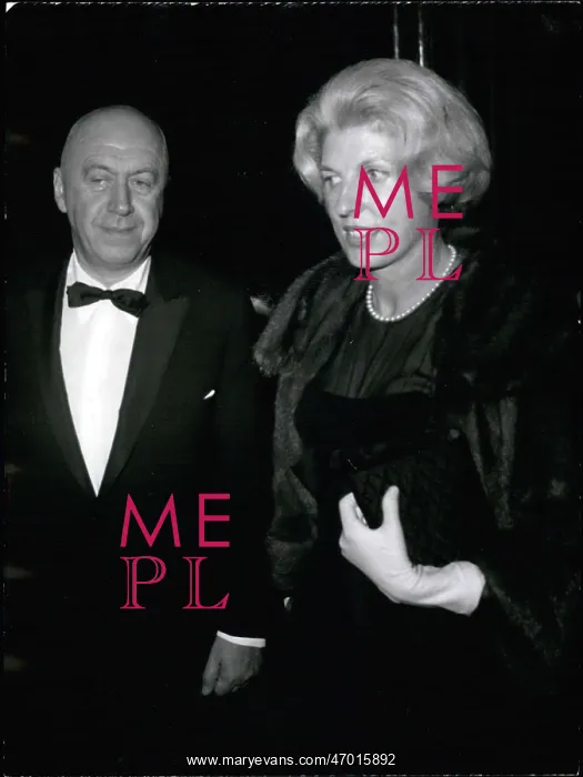 : Claude Pompidou and Otto Preminger : Claude Pompidou and Otto Preminger