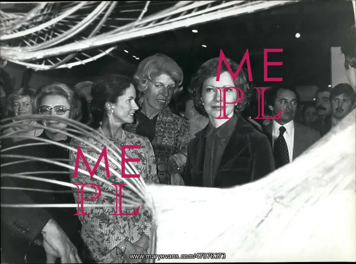 : Claude Pompidou and others at Pompidou Centre, Paris : Claude Pompidou and others at Pompidou Centre, Paris