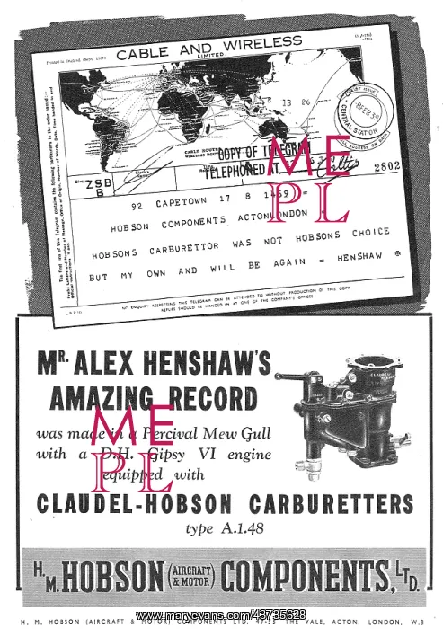 : Claudel-Hobson Carburetters : Claudel-Hobson Carburetters