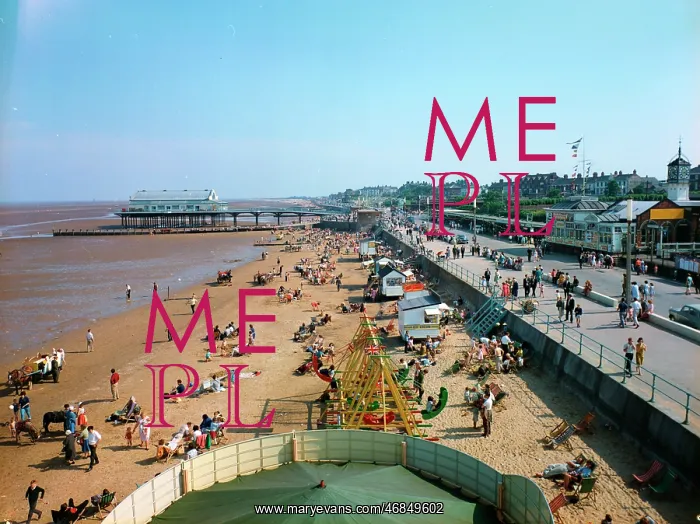 : Cleethorpes - North Sands and promenade : Cleethorpes - North Sands and promenade