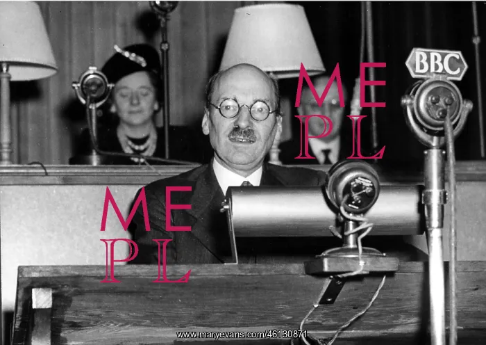  : Clement Attlee giving speech at UN conference