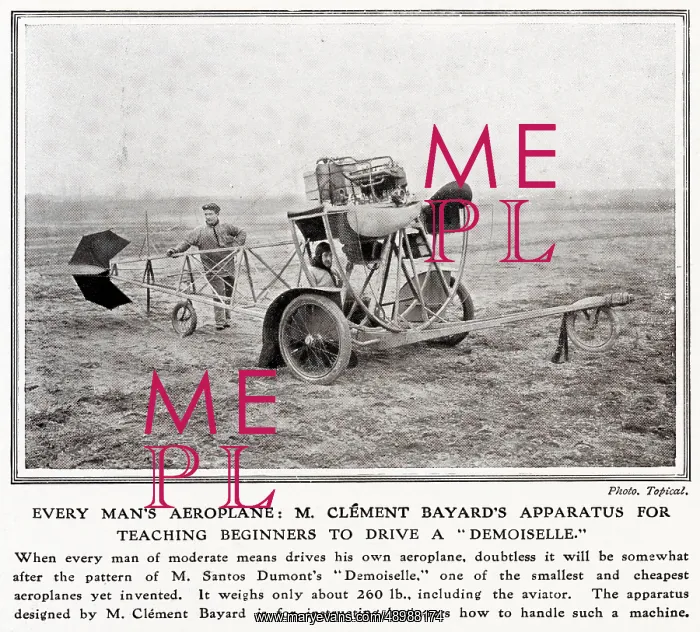 : Clement Bayard aeroplane for teaching beginners 1910 : Clement Bayard aeroplane for teaching beginners 1910