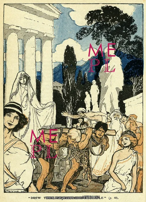 : Cleobis and Bito drawing their mother to the Temple : Cleobis and Bito drawing their mother to the Temple