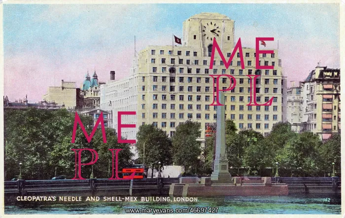 : Cleopatra's Needle and Shell Mex House, London : Cleopatra's Needle and Shell Mex House, London