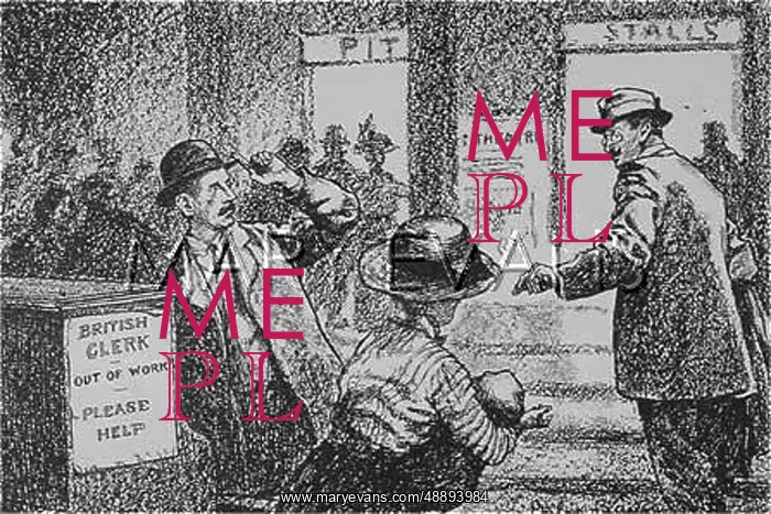 : CLERKS OUT OF WORK 1910 : CLERKS OUT OF WORK 1910