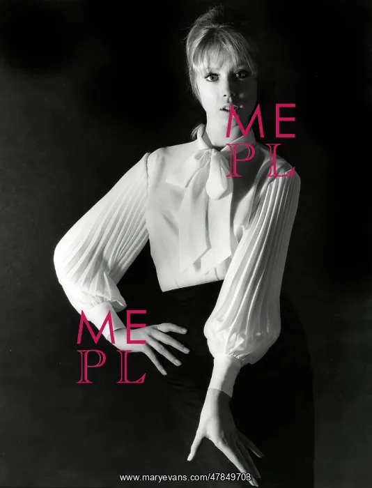 : Client: John Craig - White Blouse - Model: Pattie Boyd : Client: John Craig - White Blouse - Model: Pattie Boyd