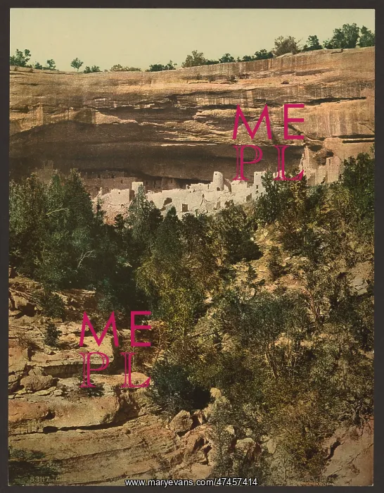 : Cliff Palace, Mesa Verde, general view : Cliff Palace, Mesa Verde, general view