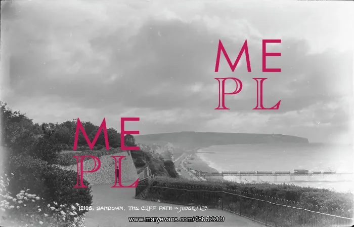 : The Cliff Path at Sandown : The Cliff Path at Sandown