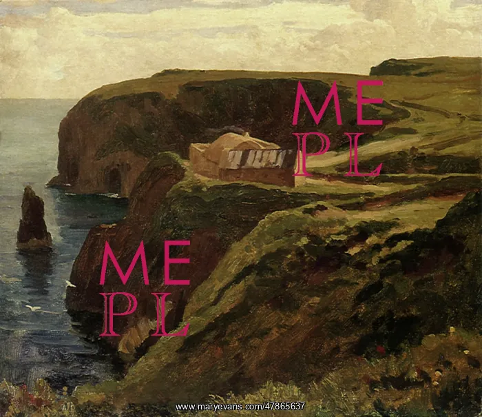 : Cliff Scene, Ireland, by Leighton : Cliff Scene, Ireland, by Leighton