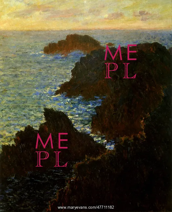  : Cliffs at Belle-Ile, by Monet