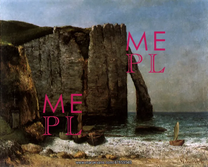 : Cliffs at Etretat, by Courbet : Cliffs at Etretat, by Courbet