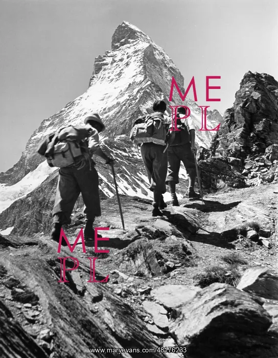 : Climbers on the Matterhorn : Climbers on the Matterhorn