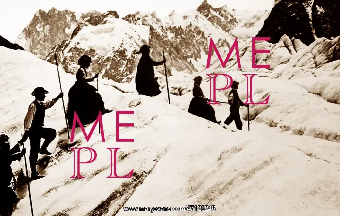  : Climbers, Mer de Glace, Mont Blanc