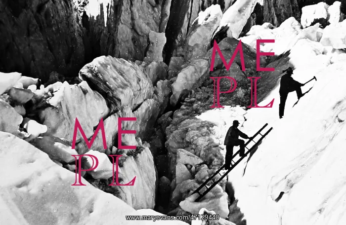  : Climbing the Bossons Glacier, Mont Blanc, Victorian period