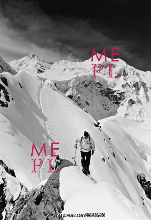 : Climbing on the Nepal Peak in the Himalayas : Climbing on the Nepal Peak in the Himalayas