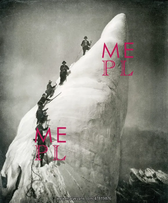 : Climbing a serac, glacier pinnacle, in the Alps : Climbing a serac, glacier pinnacle, in the Alps